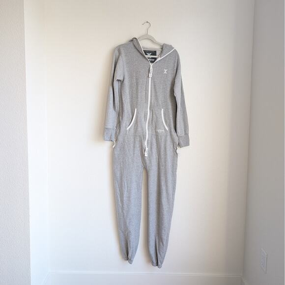 The Norwegian Original Gray Onepiece Overalls Unisex Hooded Jumpsuit, size S - Picture 1 of 9